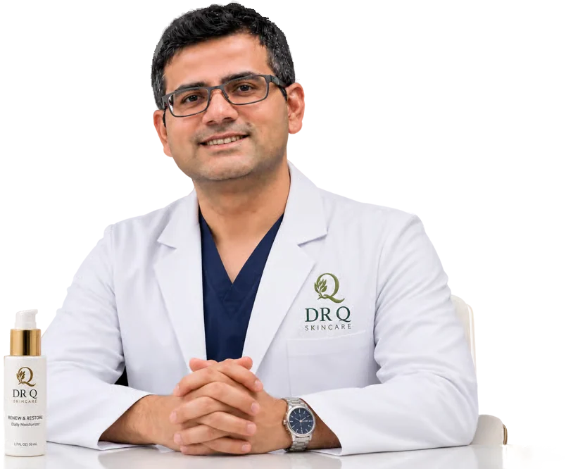 Dr. Usman Qureshi at his desk